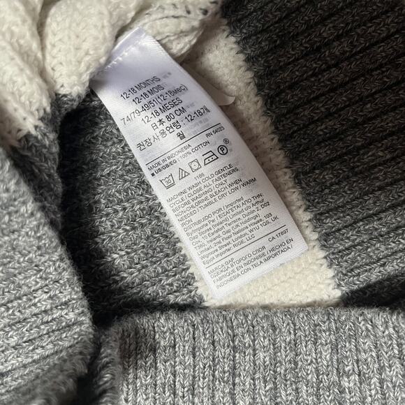 Gap Knit Pullover Striped Sweater Size 12-18m - Picture 4 of 6